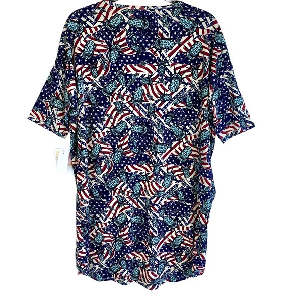 LuLaRoe Lady Statue of Liberty Americana Irma Tunic High Low Top Bundle Lot New - Picture 8 of 14